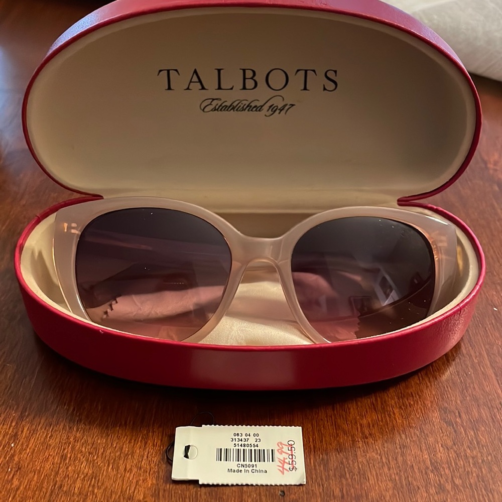 Talbot women’s sunglasses, pink with amber lense